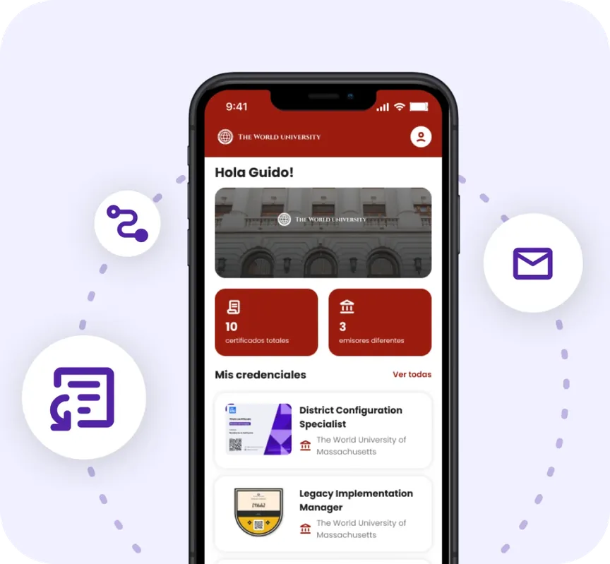 Credential Wallet with Custom Branding: Compatible with Open Badges 3.0